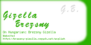 gizella brezsny business card